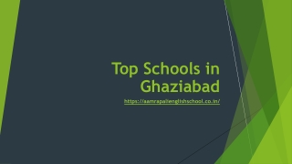 Top Schools in Ghaziabad