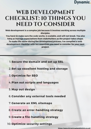 Web Development Checklist: 10 Things You Need to Consider