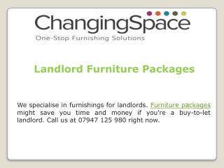 Landlord Furniture Packages