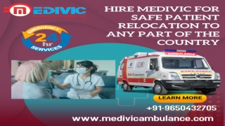 24*7 Emergency Ambulance Service in Ranchi and Koderma, Jharkhand by Medivic