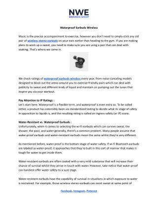 Wireless Stereo Earbuds .docx