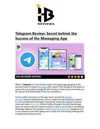 Telegram Review- Secret behind the Success of the Messaging App (1)