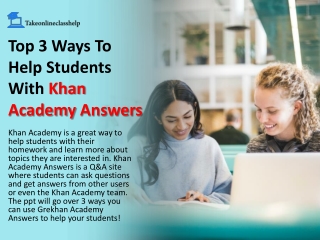 Top 3 Ways To Help Students With Khan Academy Answers