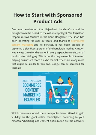 Best Ecommerce Content Marketing In India