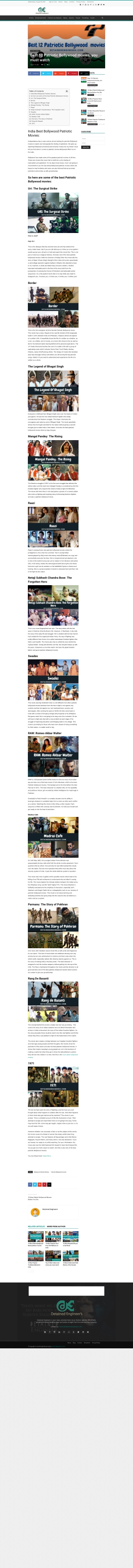 Best 12 Patriotic Bollywood movies, you must watch