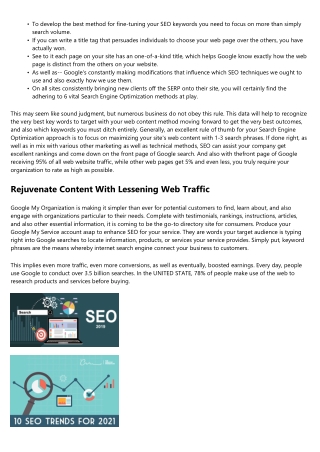 10 Means To Improve Search Engine Optimization That Will Improve Ranking