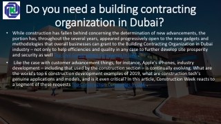 Top Civil Construction Companies In UAE