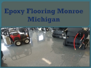 Epoxy Flooring Monroe Michigan