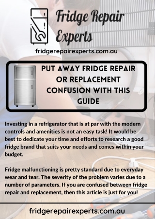 Put Away Fridge Repair Or Replacement Confusion With This Guide