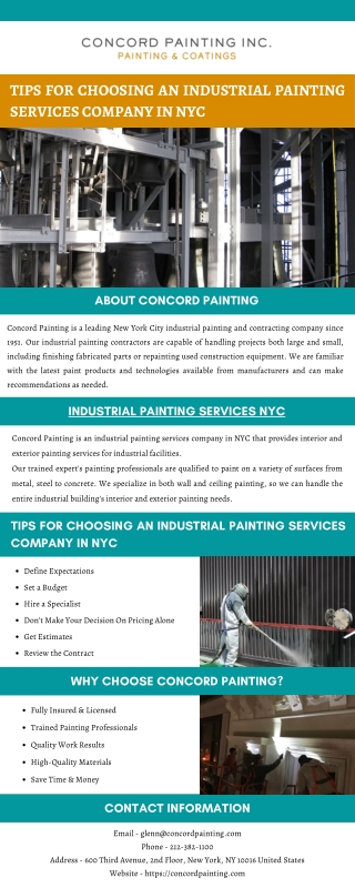 Tips for Choosing an Industrial Painting Services Company in NYC