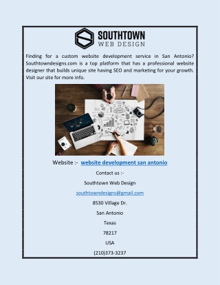 Website Development San Antonio | Southtowndesigns.com