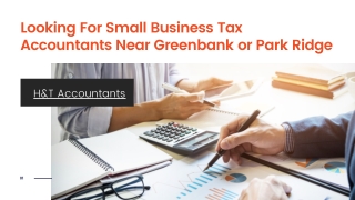 Looking For Small Business Tax Accountants Near Greenbank or Park Ridge