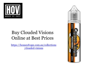 Buy Clouded Visions online at best prices