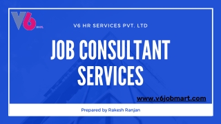 Job Consultant Services Company in India