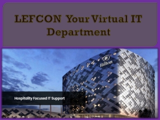 LEFCON  Your Virtual IT Department