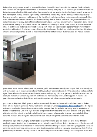 top dekton colour: The Good, the Bad, and the Ugly