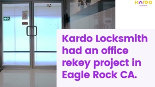 Locksmith Eagle Rock - Office Rekey - PDF