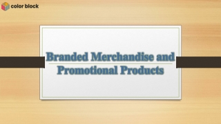 Shop Branded Merchandise and Promotional Products | Color Block