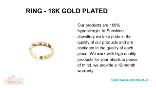 Buy Gold Plated Jewelry Online UK