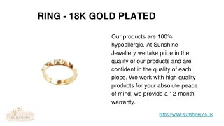 Buy Gold Plated Jewelry Online UK