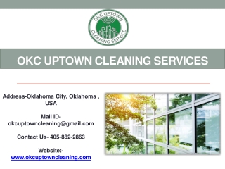 OKC Uptown Cleaning Services