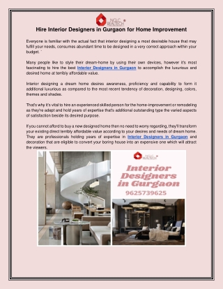 Find Interior Designers in Gurgaon