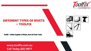 Different Types of Rivets – Toolfix