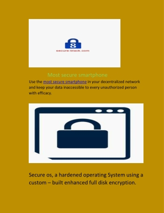 Most secure smartphone