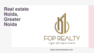 Real estate Noida, Greater Noida