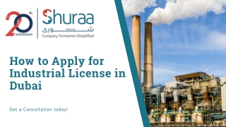 How to Apply for Industrial License in Dubai