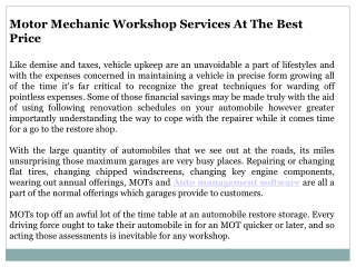 Auto Mechanic Management Software