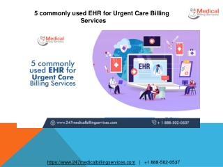 5 commonly used EHR for Urgent Care Billing Services