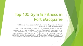 Top 100 Gym & Fitness in Port Macquarie