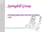 Foursquare | Springhill Group Health Journal List