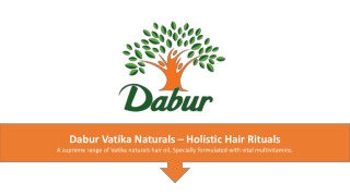 Dabur Vatika Naturals Hair Care Range