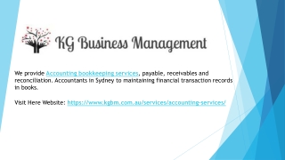 Bookkeeping services Sydney - Kgbm.com.au