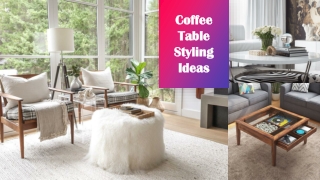 Coffee Table Decoration Tips