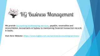 Bookkeeping services Sydney - Kgbm.com.au