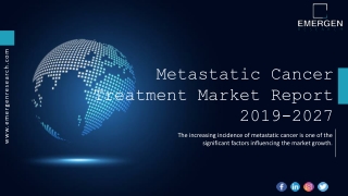 Metastatic Cancer Treatment Market Size, Forecast, Drivers, Restraints, Research