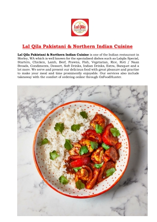 5% Off - Lal Qila Pakistani & Northern Indian Restaurant Morley, WA