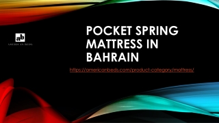 POCKET SPRING MATTRESS IN BAHRAIN