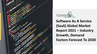 Software as a Service (SaaS) Market Growth Factor Analysis, Trends Forecast 2030