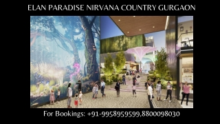 Elan Paradise Nirvana Country investment, Elan Paradise Investment options in fo