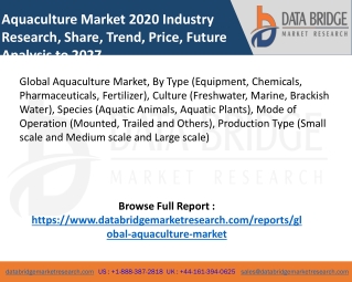 Aquaculture Market pdf