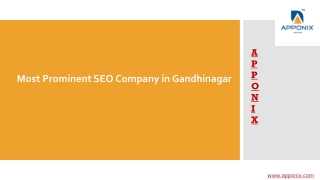 Most Prominent SEO Company in Gandhinagar