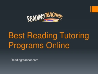 Reading Tutoring Programs Online - Readingteacher.com