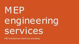 MEP engineering services