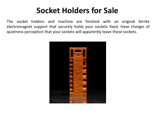 Socket Holders for Sale