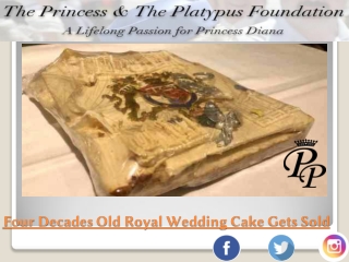 Four Decades Old Royal Wedding Cake Gets Sold