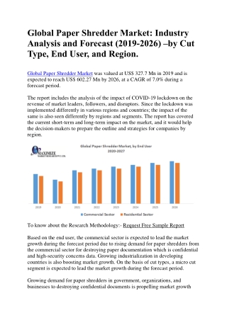 Global Paper Shredder Market